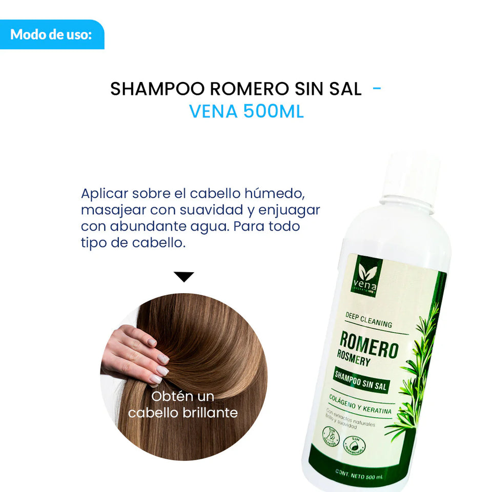 Shampoo Romero Sin Sal – Vena